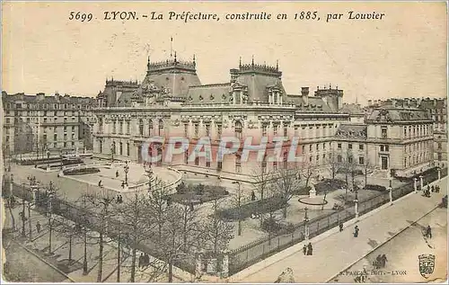 Ansichtskarte AK Lyon La Prefecture Construite en 1885 par Louvier