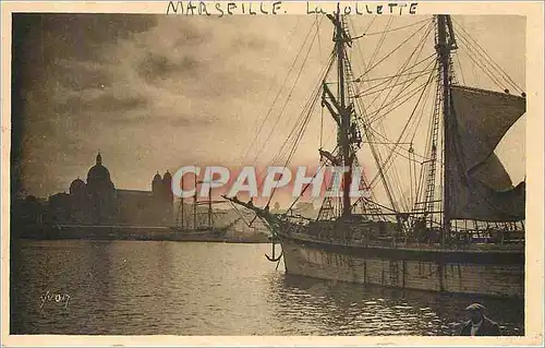 Ansichtskarte AK Marseille Bouches du Rhone Le Port de la Joliette Bateau