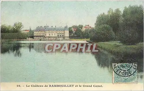 Ansichtskarte AK Le Chateau de Rambouillet et le Grand Canal