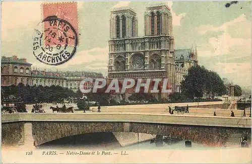 Ansichtskarte AK Paris Notre Dame et le Pont