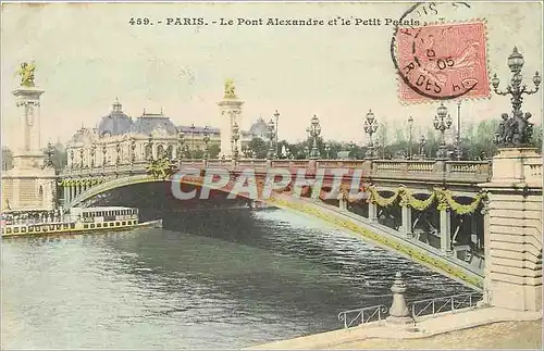 Ansichtskarte AK Paris Le Pont Alexandre et le Petit Palais