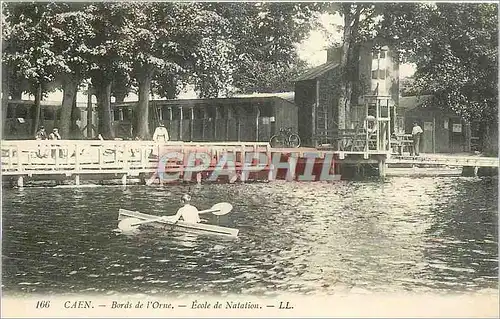 Cartes postales Caen Bords de l'Orne Ecole de Natation