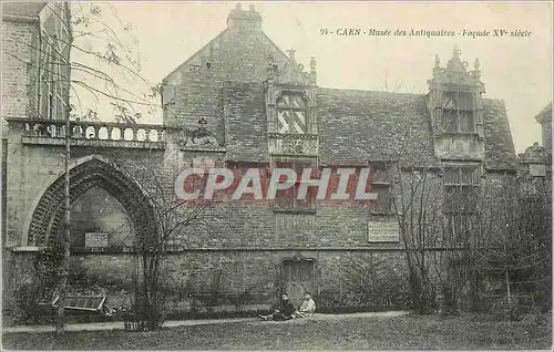 Cartes postales Caen Musee des Antiquaires Facade 15eme
