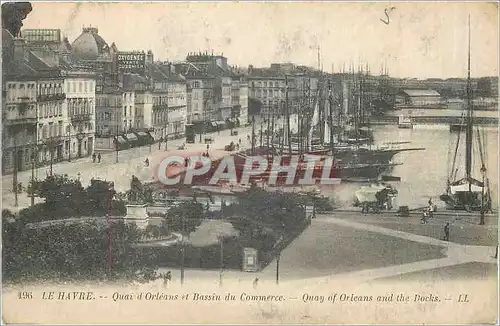 Ansichtskarte AK Le Havre Quai d'Orleans et Bassin du Commerce Bateaux