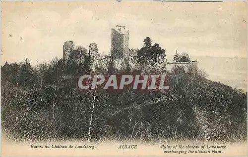 Ansichtskarte AK Ruines du Chateau de Landsberg Alsace