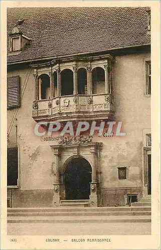Cartes postales Colmar Balcon Renaissance Commissariat de Police