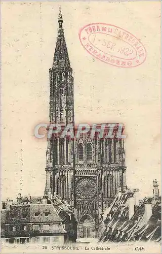 Cartes postales Strasbourg La Cathedrale