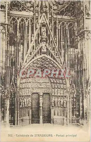 Cartes postales Cathedrale de Strasbourg Portail Principal