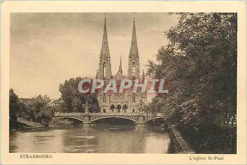 Cartes postales Strasbourg L'Eglise St Paul