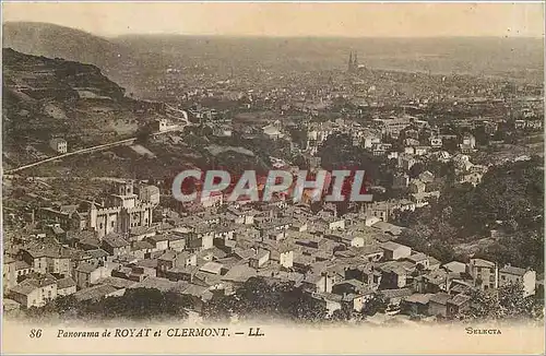 Cartes postales Panorama de Royat et Clermont