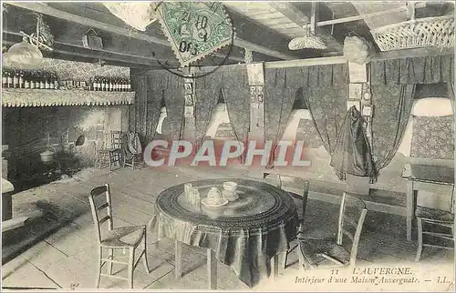 Cartes postales L'Auvergne Interieur d'une Maison Auvergnate