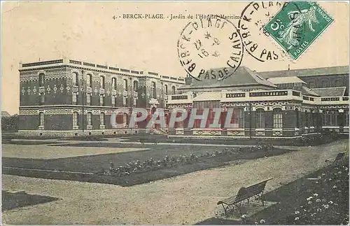 Cartes postales Berck Plage Jardin de l'Hotel Maritime