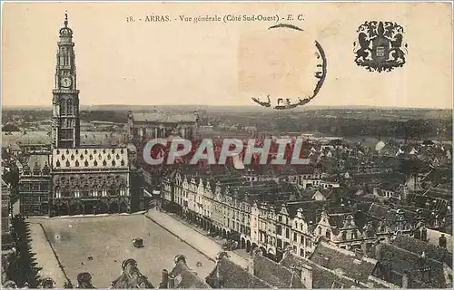 Cartes postales Arras Vue generale Cote Sud Ouest