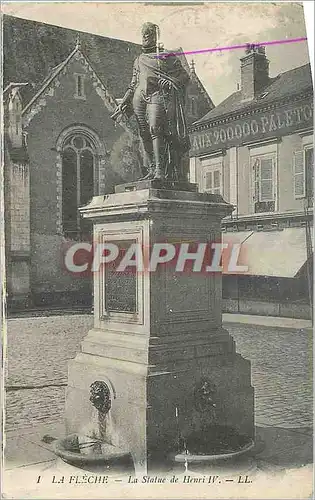 Cartes postales La Fleche La Statue de Henri IV