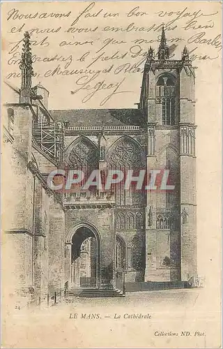 Cartes postales Le Mans La Cathedrale