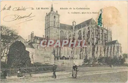 Cartes postales Le Mans Abside de la Cathedrale