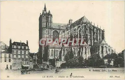 Cartes postales Le Mans Abside de la Cathedrale