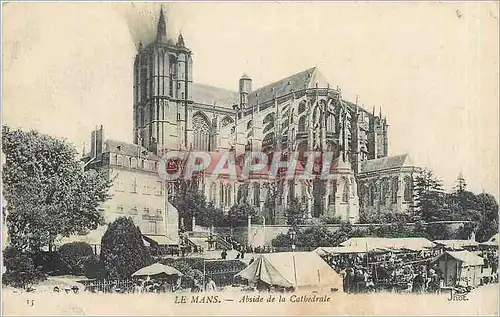 Cartes postales Le Mans Abside de la Cathedrale