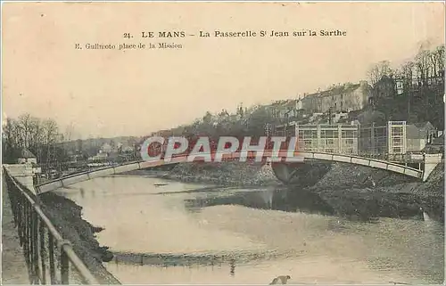 Ansichtskarte AK Le Mans La Passerelle St Jean sur la Sarthe