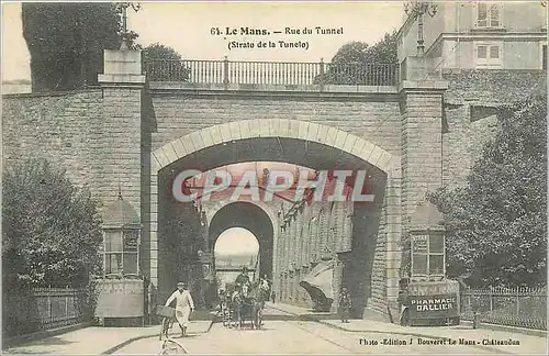 Cartes postales Le Mans Rue du Tunnel Strato de la Tunelo Pharmacie Dallier
