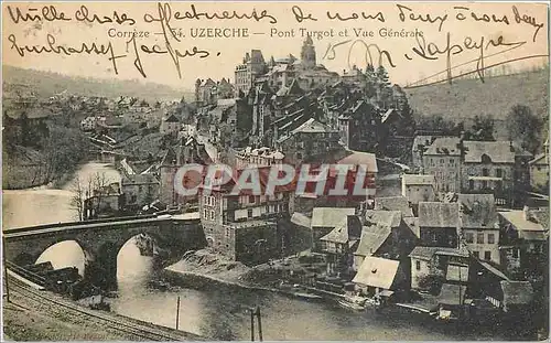 Cartes postales Correze Uzerche Pont Turgot et Vue Generale