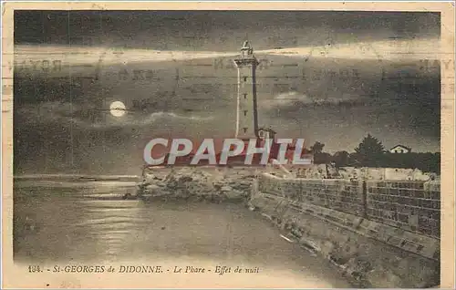 Cartes postales St Georges de Didonne Le Phare Effet de nuit