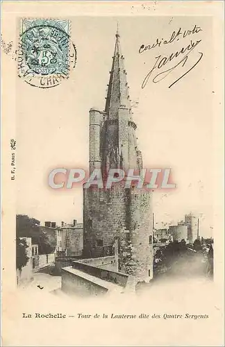 Cartes postales La Rochelle Tour de la Lanterne dile des Quatre Sergents