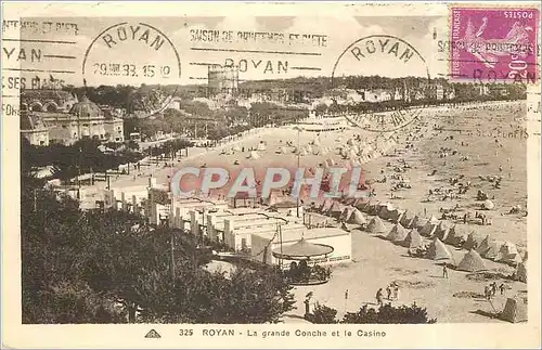 Cartes postales Royan La grande Conche et le Casino