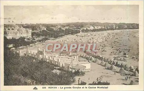 Cartes postales Royan La Grande Conche et le Casino Municipal