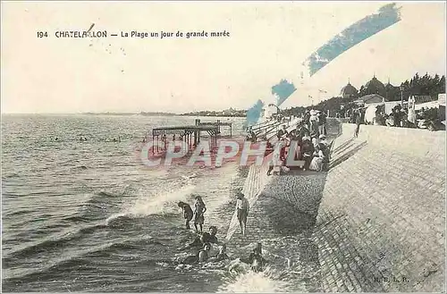 Ansichtskarte AK Chatelaillon La Plage un jour de grande maree