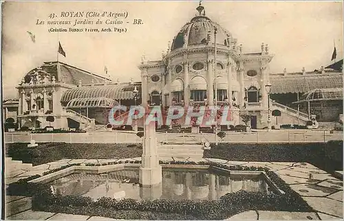 Cartes postales Royan Cote d'Argent Les nouveaux Jardins du Casino