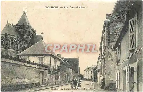 Cartes postales Ecouche Rue Cour Bailleuil