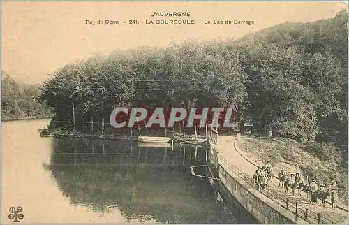 Cartes postales L'Auvergne La Bourboule Le Lac du Barrage Ane Mule