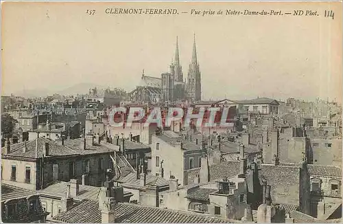 Cartes postales Clermont Ferrand Vue prise de Notre Dame du Port