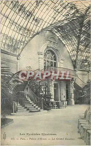 Cartes postales Les Pyrenees Illustrees Pau Palais d'Hiver Le Grand Escalier