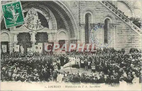 Cartes postales Lourdes Benedictiou du TS Sacrement