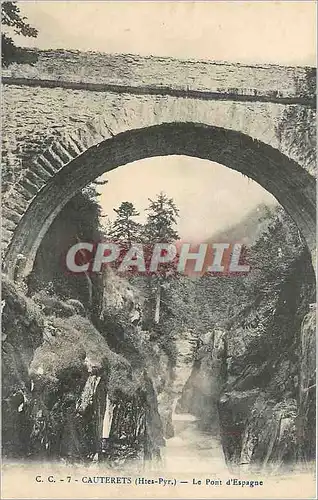 Cartes postales Cauterets Htes Pyr Le Pont d'Espagne