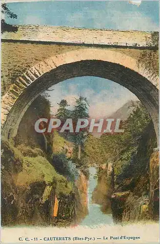 Ansichtskarte AK Cauterets Htes Pyr Le Pont d'Espagne