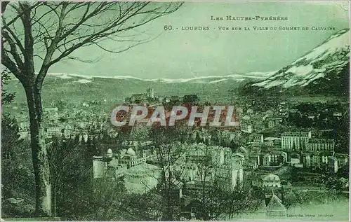 Cartes postales Lourdes Vue de La Ville du Sommet du Calvaire