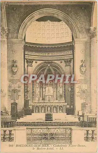 Cartes postales Boulogne sur Mer Cathedrale Notre Dame le Maitre Autel
