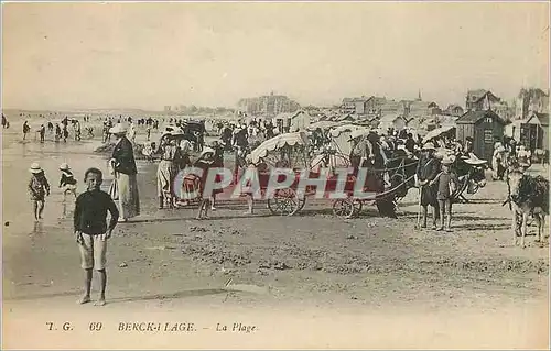 Ansichtskarte AK Berck Plage La Plage Ane Mule