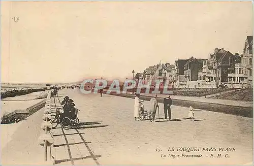 Ansichtskarte AK Le Touquet Paris Plage La Digue Promenade