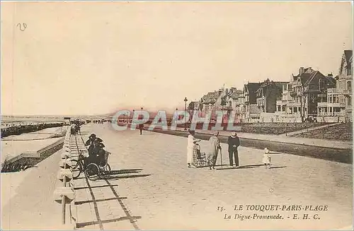 Cartes postales Le Touquet Paris Plage La Digue Promenade