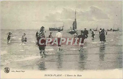 Ansichtskarte AK Berck Plage L'Heure du Bain