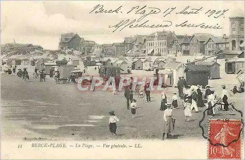 Cartes postales Berck Plage La Plage Vue generale