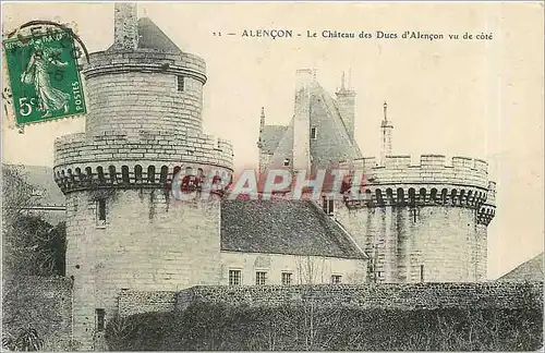Cartes postales Alencon Le Chateau des Ducs d'Alencon vu de cote