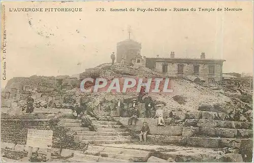 Cartes postales Sommet du Puy de Dome Ruines du Temple de Mercure