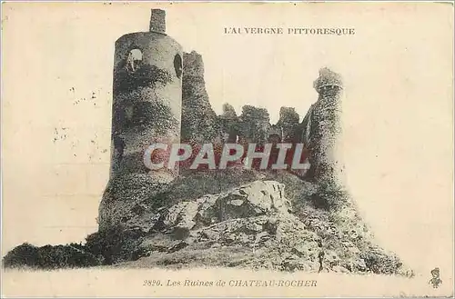 Cartes postales Les Ruines de Chateau Rocher