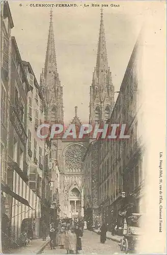 Cartes postales Clermont Ferrand La Rue des Gras