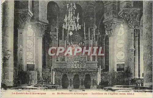 Ansichtskarte AK St Nectaire Artistique Interieur de l'Eglise